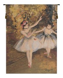 Two Dancers On Stage by Degas European Tapestry (Size: 55 x 39)