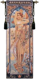 Mucha Jour Belgian Tapestry Wall Art (Size: 74 x 27)