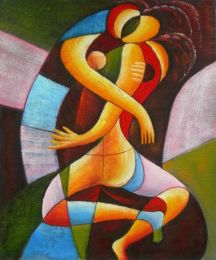 Passionate Kiss Canvas Wall Art (Size: 36 x 24 (Stretched))