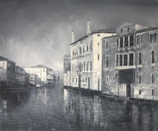 City of Venice Canvas Wall Art (Size: 24 x 36 (Stretched))