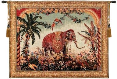 Royal Elephant French Tapestry (Size: 44 x 58 (No Border))