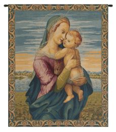 Madonna with Child by Raphael Italian Tapestry (Size: 24 x 20)