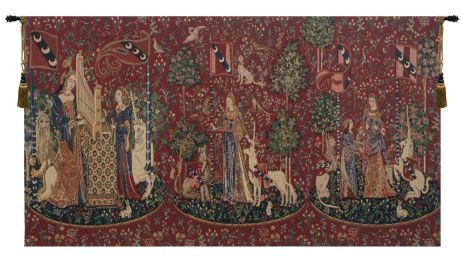 Lady and the Unicorn Series I Tapestry Wholesale (Size: 30 x 100)