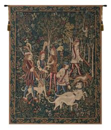 Unicorn Hunt with Border Tapestry Wholesale (Size: 42 x 33)