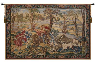 Hunt of the Boar Tapestry Wholesale (Size: 44 x 69)