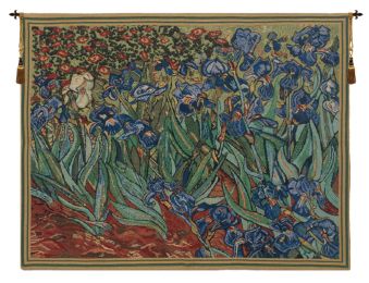 Les Iris Tapestry Wholesale (Size: 27 x 33)