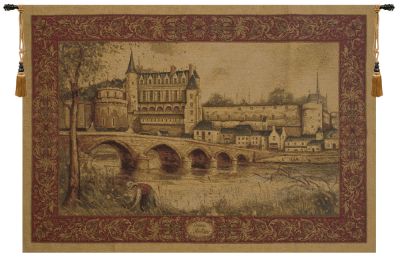 Chateau d Amboise Belgian Tapestry (Size: 54 x 72)