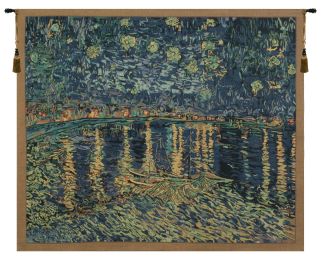 Van Gogh's Starry Night Over the Rhone Tapestry Wholesale (Size: 33 x 40)