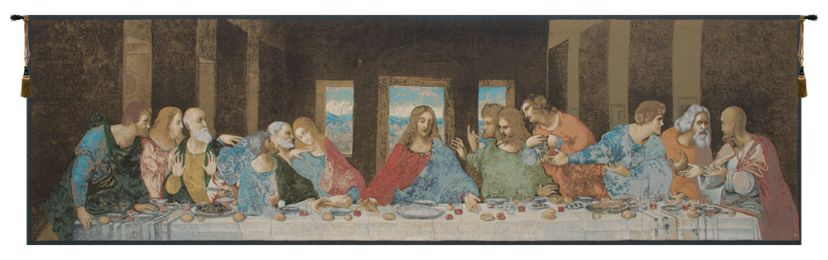 The Last Supper Italian Italian Tapestry (Size: 24 x 88)