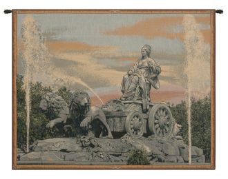 Cibele Madrid Fountain Italian Tapestry (Size: 35 x 54)