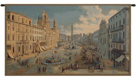 Navona Square Italian Tapestry (Size: 24 x 48)