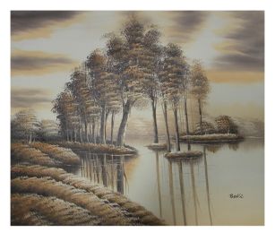 Winter Mist Canvas Wall Art (Size: 24 x 36 (Stretched ))