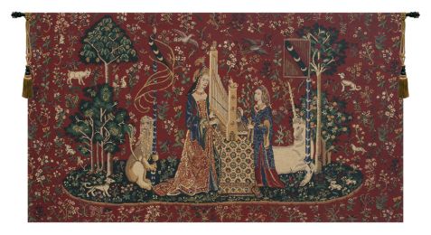 The Lady and the Organ II Tapestry Wholesale (Size: 34 x 42)