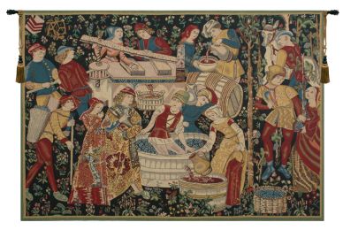 Vendages (Yellow) Tapestry Wholesale (Size: 48 x 70)