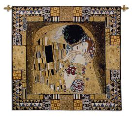 Kiss Captured I Tapestry Wall Art (Size: 26 x 26)