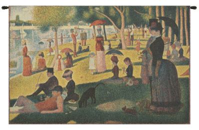 Seurat Sunday Afternoon European Tapestry (Size: 27 x 39)