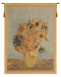 Sunflowers by Van Gogh I European Tapestry (Size: 22 x 19)