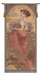 Mucha Summer I European Tapestry (Size: 61 x 26)