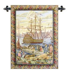 The Galleon I Italian Tapestry (Size: 45 x 34)